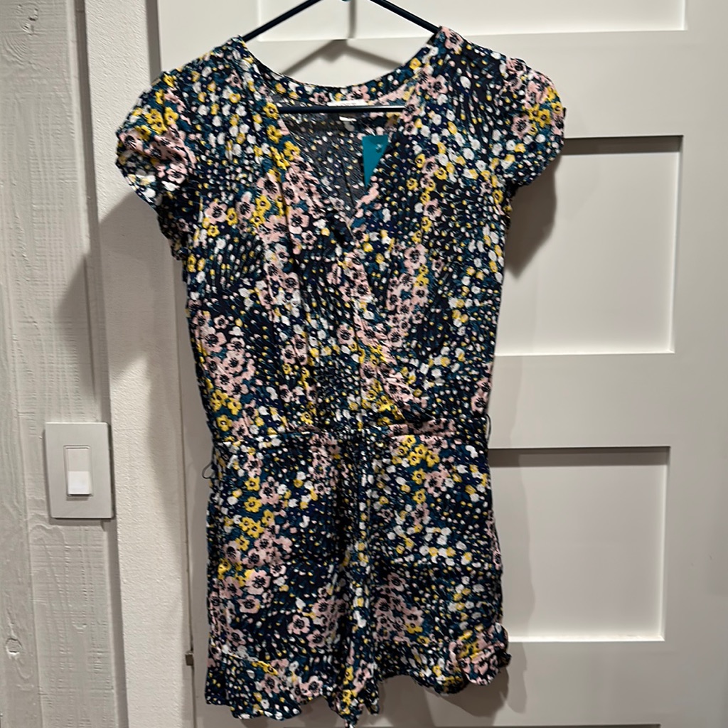 493Loft Flowered Romper
